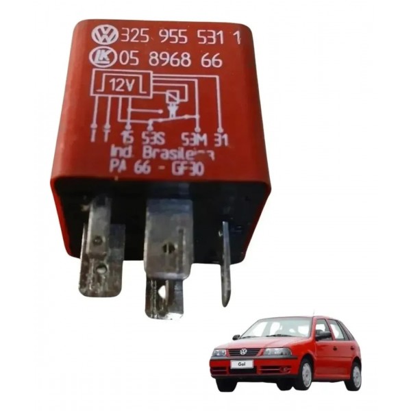 Rele Limpador Parabrisa Vw Gol Saveiro Parati 1.6 6 Pinos
