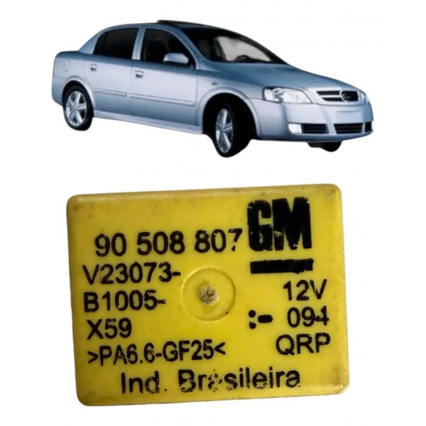 Rele Auxiliar Pisca Alerta Gm Corsa Astra Vectra 4 Pinos Amarelo