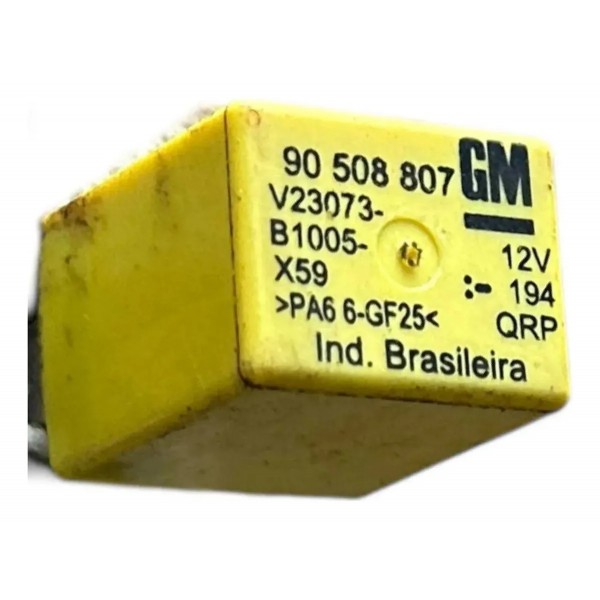 Rele Auxiliar Pisca Alerta Gm Corsa Astra Vectra 4 Pinos Amarelo