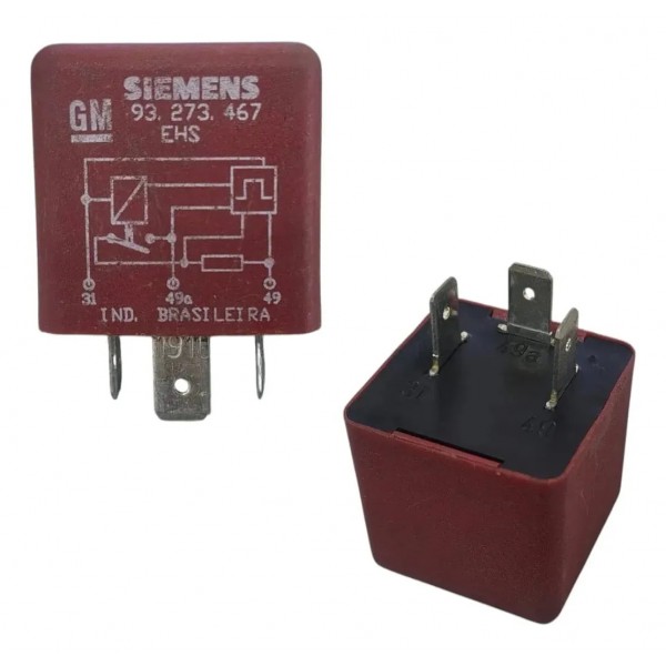 Rele Chave Seta S10 Corsa Celta Blazer Vectra 3 Pinos 12v