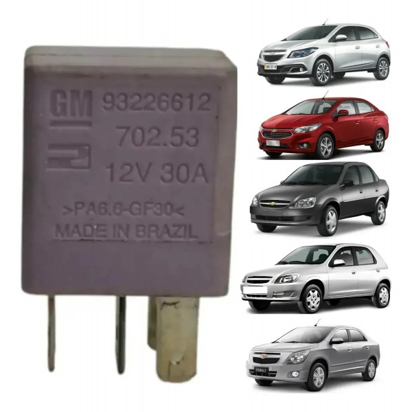 Rele Auxiliar Farol Gm Celta Cobalt Corsa Onix Spin 12v