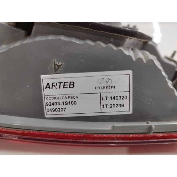 Lanterna Esquerda Tampa Traseira Hb20 Sedan 2013 2014 A 2018 Esquerdo Vermelho
