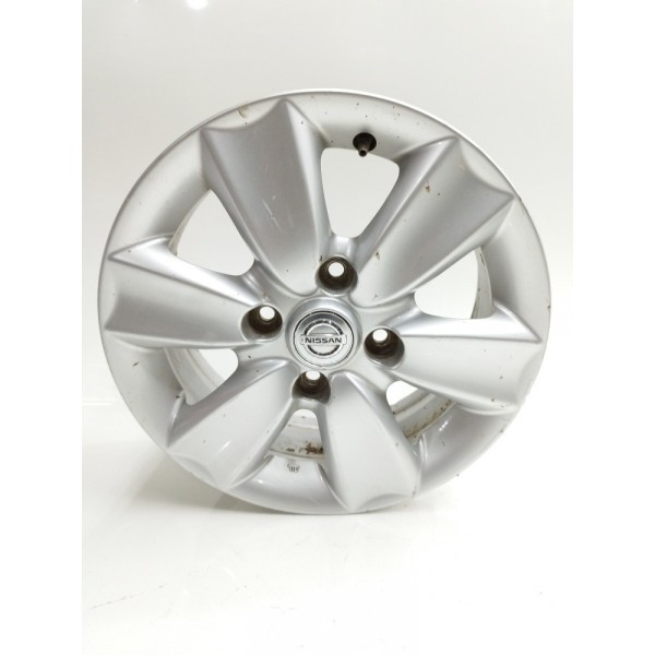 Roda Liga Aro 15 Nissan March Versa 2016 2017 2018 4x100 Prateado