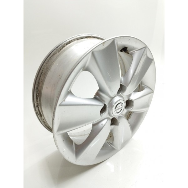 Roda Liga Aro 15 Nissan March Versa 2016 2017 2018 4x100 Prateado