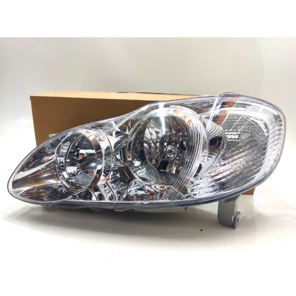 Par Farol Cromado Toyota Corolla 2003 2004 2005 2006 2007 Esquerdo