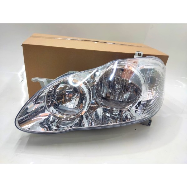 Par Farol Cromado Toyota Corolla 2003 2004 2005 2006 2007 Esquerdo