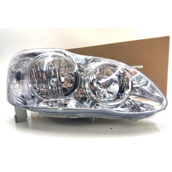 Par Farol Cromado Toyota Corolla 2003 2004 2005 2006 2007 Esquerdo