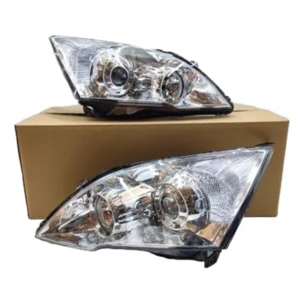 Par Farol Cromado Honda Crv 2007 2008 2009 A 2011 Elétrico Ambos Lados