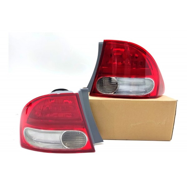 Par Lanterna Traseira Honda Civic 2007 2008 2009 2010 2011 Ambos Lados