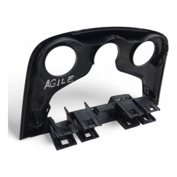 Moldura Painel Central Chevrolet Agile 2009 2010 2011 A 2014 Cinza-escuro