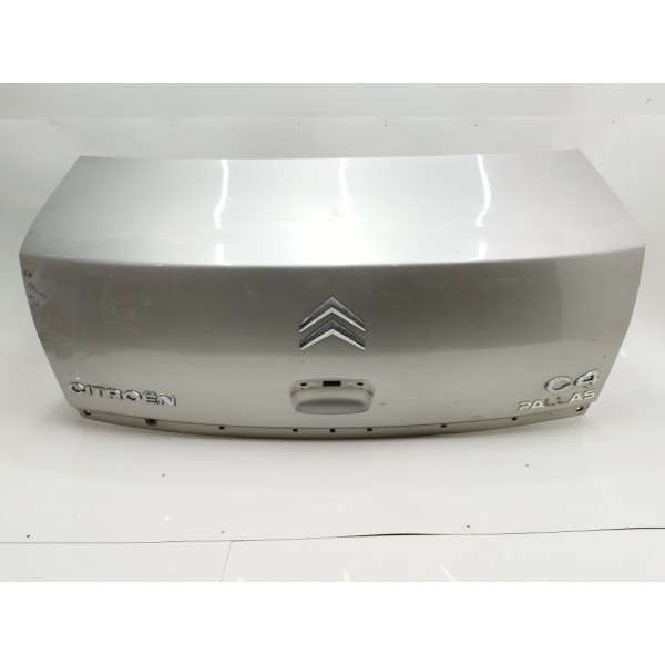 Tampa Traseira Porta Malas Citroen C4 Pallas 2007 A 2012 Prateado