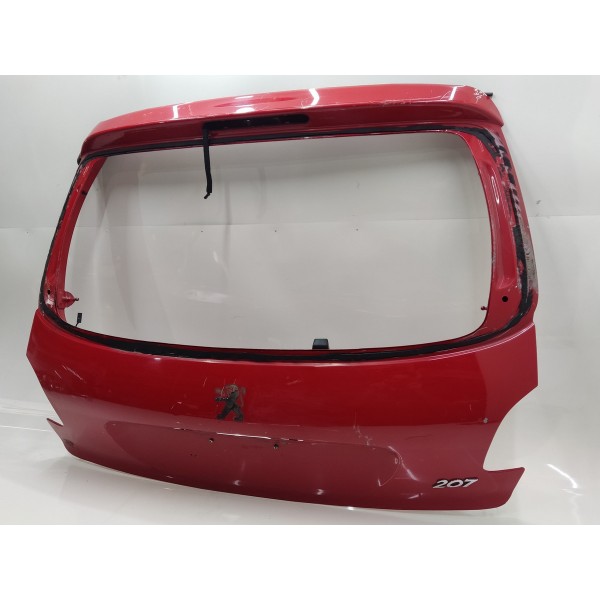 Tampa Traseira Peugeot  207 2003 2004 2005 2006 2007 A 2012  Vermelho