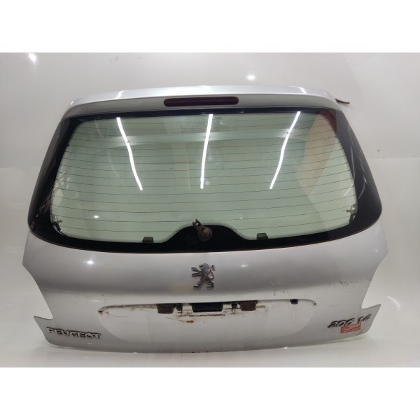 Tampa Traseira Peugeot 206 1.4 2008 2009 2010 2011 2012 2013 Prateado