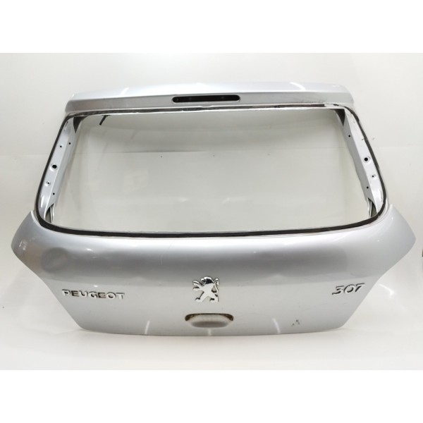 Tampa Traseira Porta Malas Peugeot 307 Hatch 2005 A 2012 Prateado
