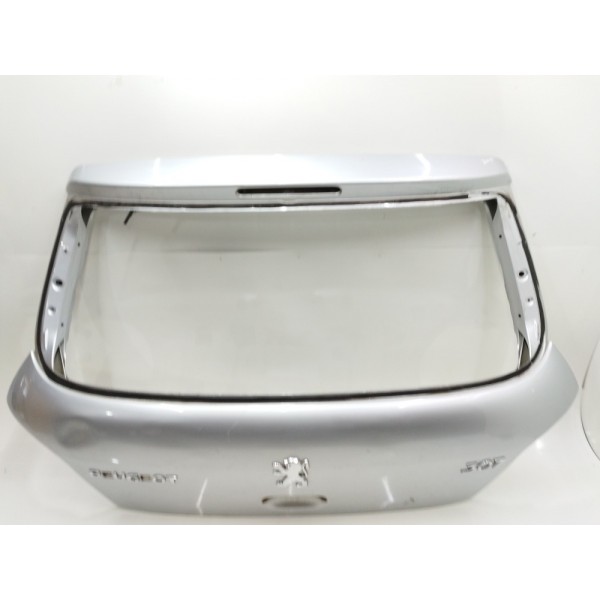 Tampa Traseira Porta Malas Peugeot 307 Hatch 2005 A 2012 Prateado