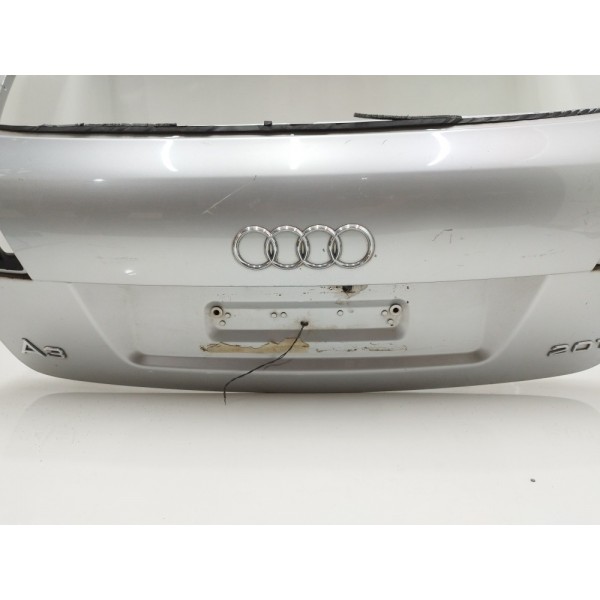 Tampa Traseira Porta Malas Audi A3 Sportback 2009 A 2013  Prateado