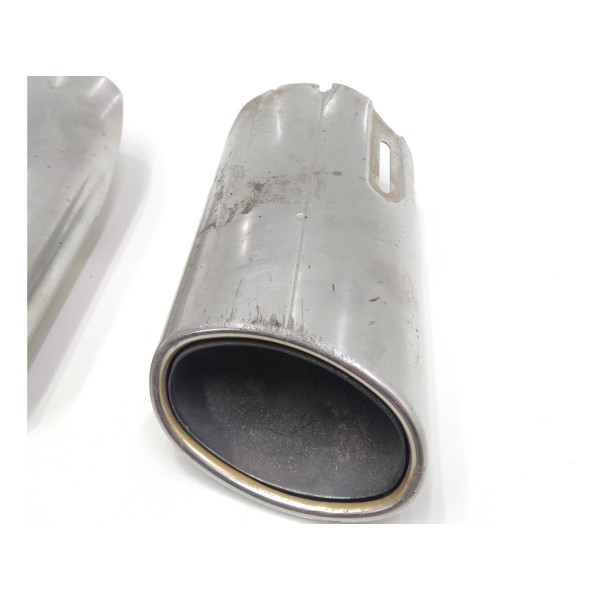 Ponteira Escapamento Mercedes C180 2009 2010 2011 2012 2013 Prateado