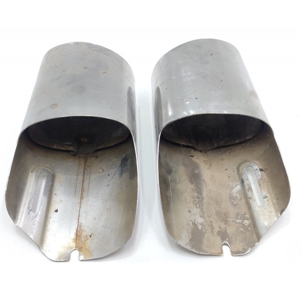 Ponteira Escapamento Mercedes C180 2009 2010 2011 2012 2013 Prateado