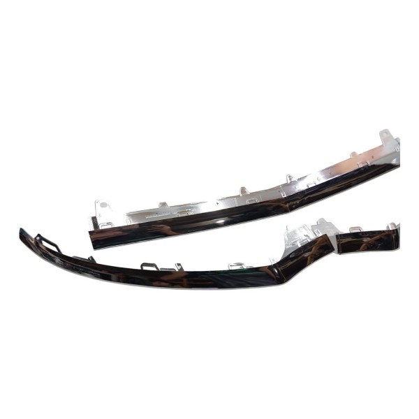 Spoiler Dianteiro Cromado Mercedes C180 C200 2015 A 2020  Prateado