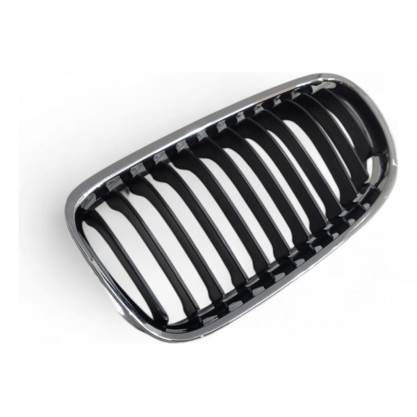 Grade Cromada Esquerda Parachoque Bmw 320i 328i 2009 A 2012 Cromado Brilhante