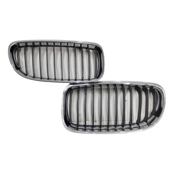 Par Grade Parachoque Bmw 320i 328i 2009 2010 2011 2012 Cromado Brilhante