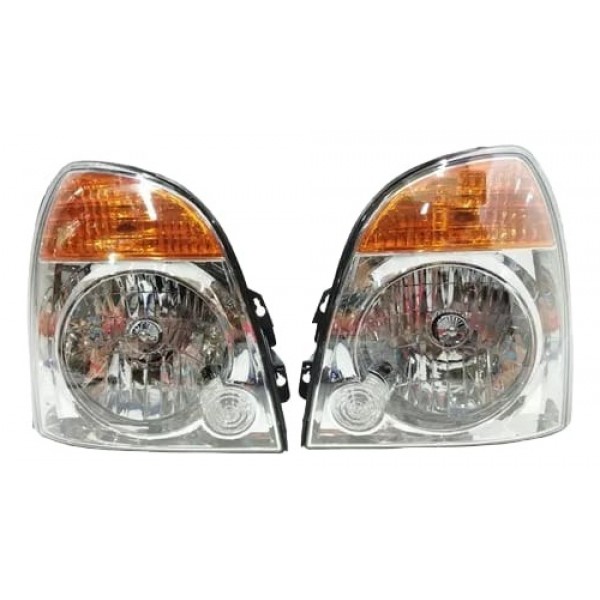 Par Farol Cromado Pisca Laranja Hyundai Hr 2007 2008 A 2019 Esquerdo