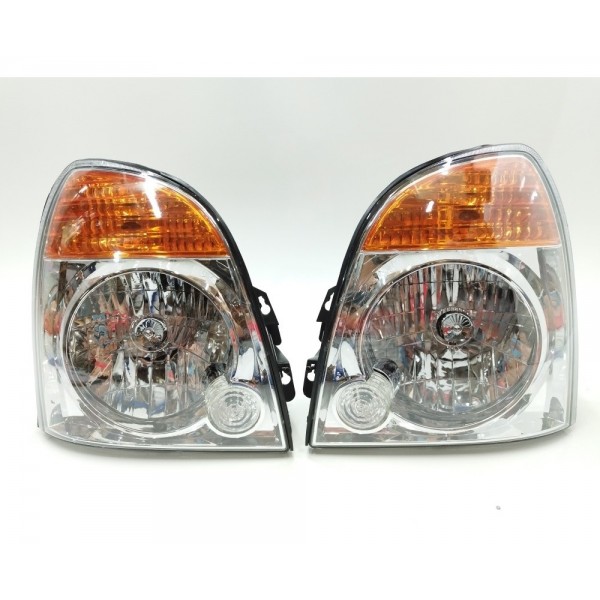 Par Farol Cromado Pisca Laranja Hyundai Hr 2007 2008 A 2019 Esquerdo