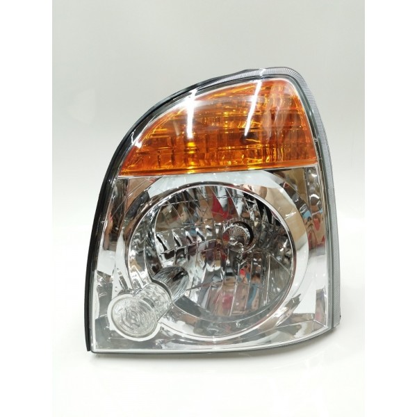 Farol Esquerdo Cromado Pisca Laranja Hyundai Hr 2007 A 2019 Esquerdo