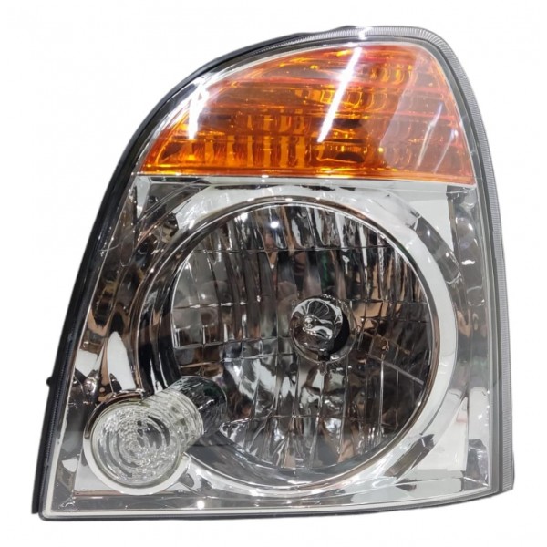 Farol Esquerdo Cromado Pisca Laranja Hyundai Hr 2007 A 2019 Esquerdo