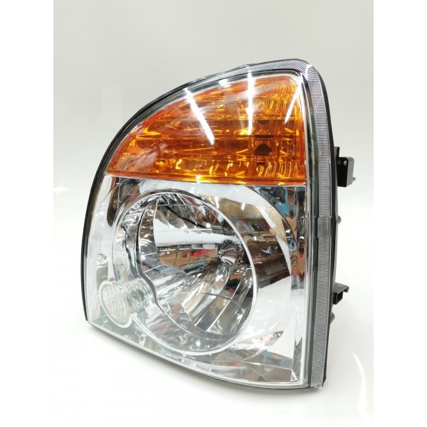 Farol Esquerdo Cromado Pisca Laranja Hyundai Hr 2007 A 2019 Esquerdo