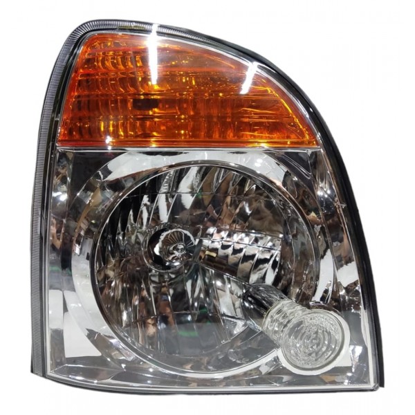 Farol Direito Cromado Pisca Laranja Hyundai Hr 2007 A 2019 Direito
