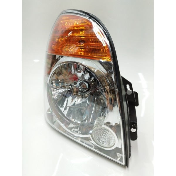 Farol Direito Cromado Pisca Laranja Hyundai Hr 2007 A 2019 Direito