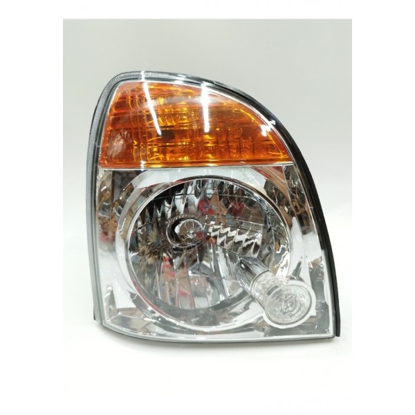 Farol Direito Cromado Pisca Laranja Hyundai Hr 2007 A 2019 Direito