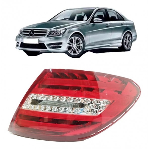 Lanterna Traseira Direita Mercedes C180 C200 2011 2012 2013 Direito Vermelho