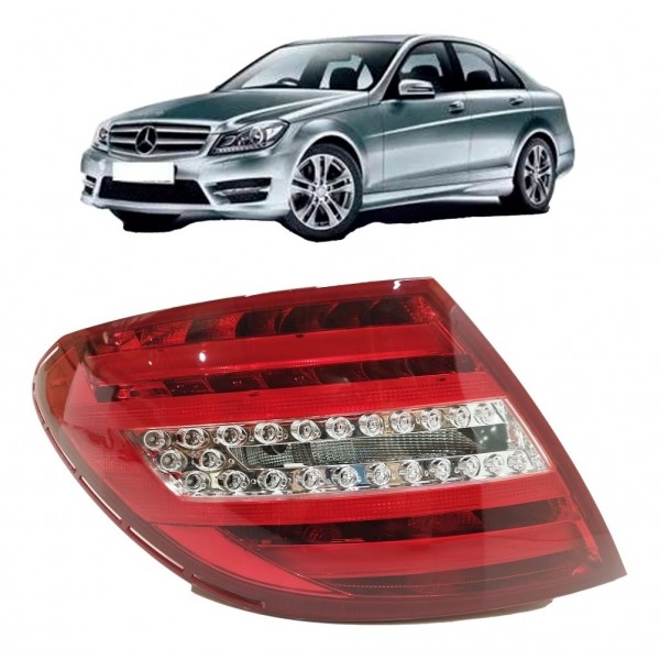 Lanterna Mercedes C180 C200 C250 Esquerda Led 2012 2013 2014 Esquerdo Vermelho