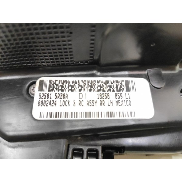 Fechadura Porta Traseira Esquerda Nissan Kicks 2017 A 2021