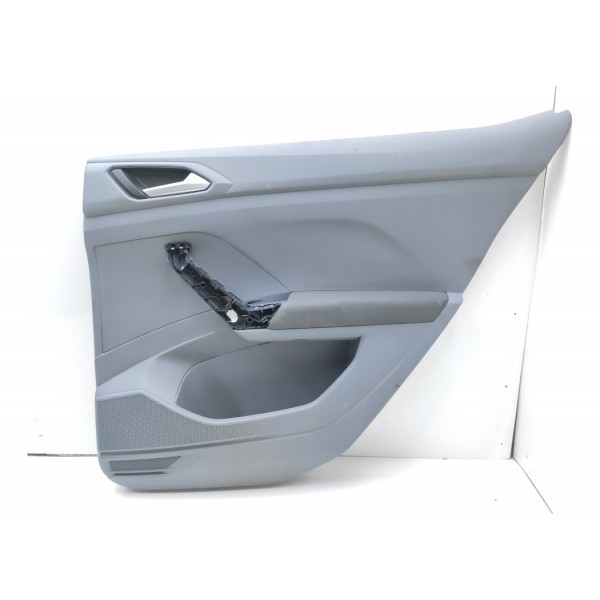 Forro Porta Traseiro Direito Cinza Couro T-cross 2020 2021