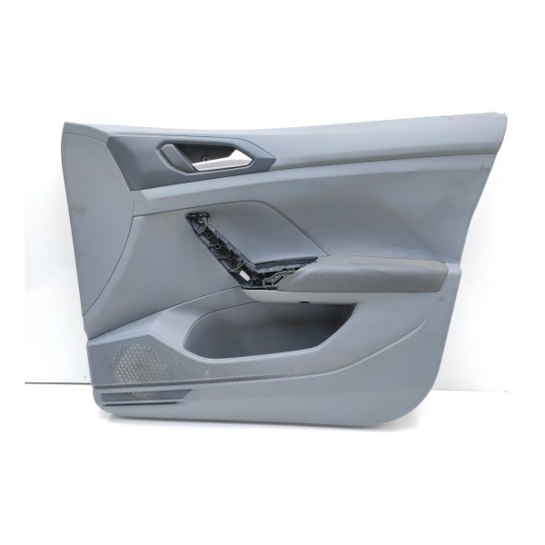 Forro Porta Dianteiro Direito Cinza Couro T-cross 2020 2021