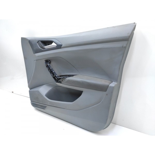 Forro Porta Dianteiro Direito Cinza Couro T-cross 2020 2021