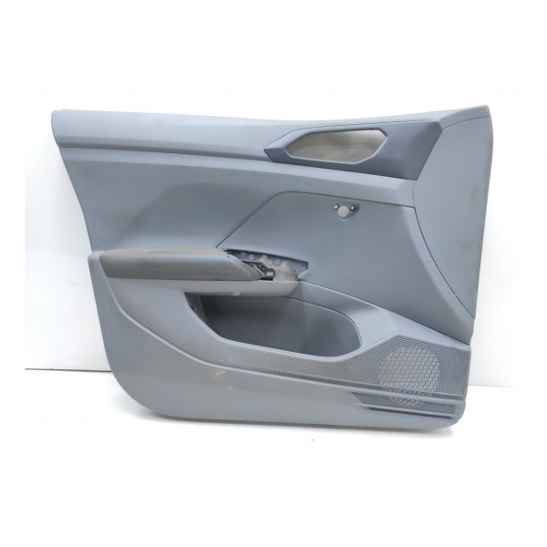 Forro Porta Dianteiro Esquerdo Cinza Couro T-cross 2020 2021