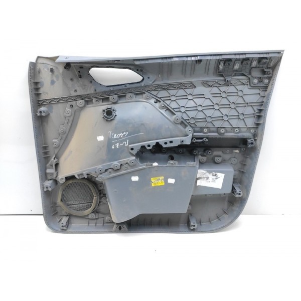 Forro Porta Dianteiro Esquerdo Cinza Couro T-cross 2020 2021