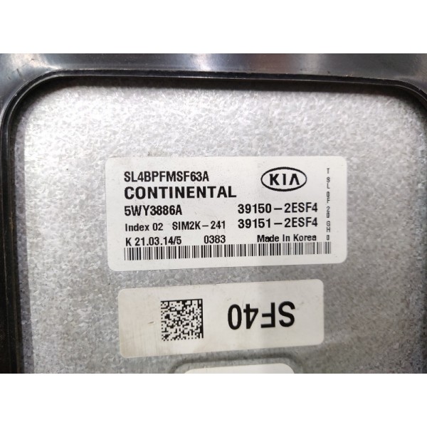 Módulo Injeção Sportage 2.0 2011 2012 2013 2014