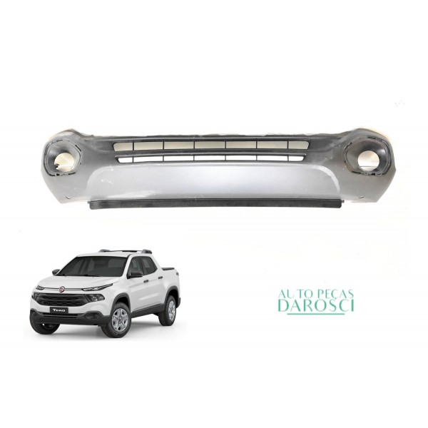 Spoiler Parachoque Dianteiro Fiat Toro Flex 2015 A 2021  Preto