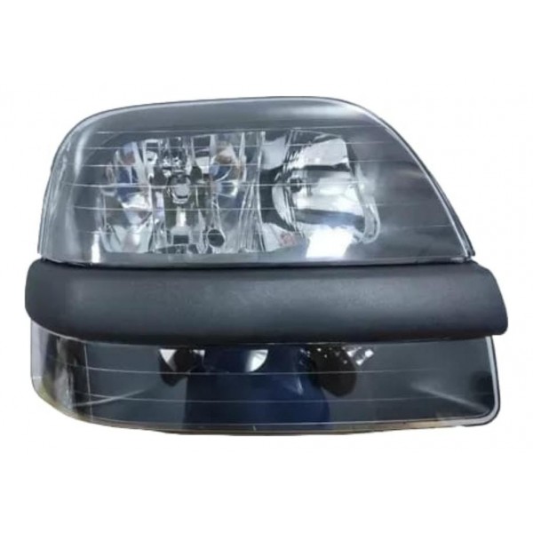 Farol Direito Fiat Doblo Mascara Negra 2002 2003 2004 A 2009 Direito