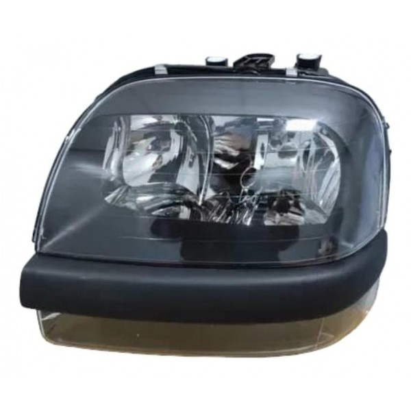 Farol Esquerdo Fiat Doblo Mascara Negra 2002 2003 A 2009 Esquerdo