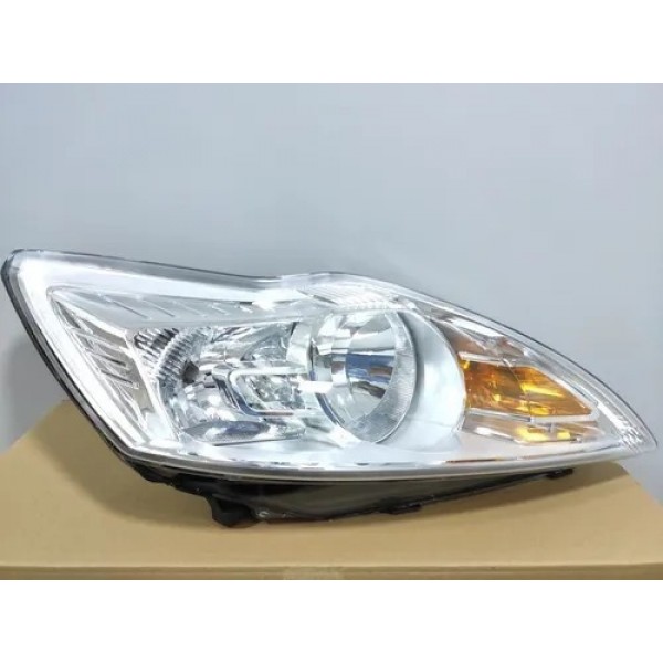 Par De Farol Ford Focus 2009 2010 2011 2012 2013 Cromado Esquerdo