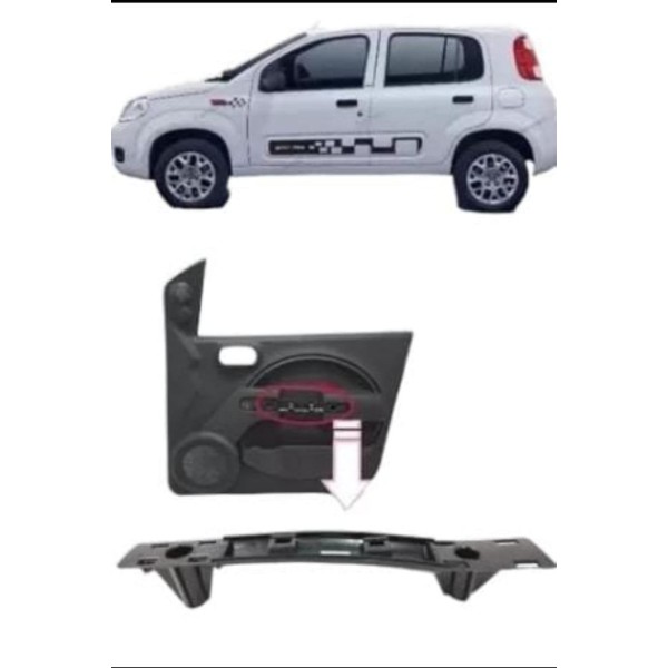 Puxador Porta Uno Vivace 4 Portas 4 Furos Variação Fiorino