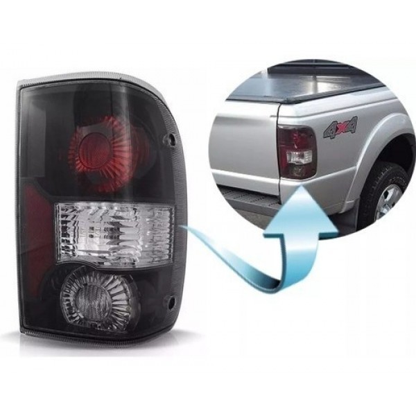 Lanterna Ford Ranger Direita 2005 2006 2007 2008 2009  Direito Preta