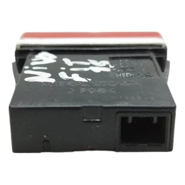 Botão Alerta Segurança Honda Fit 2015 2016 2017 2018 2019 Preto