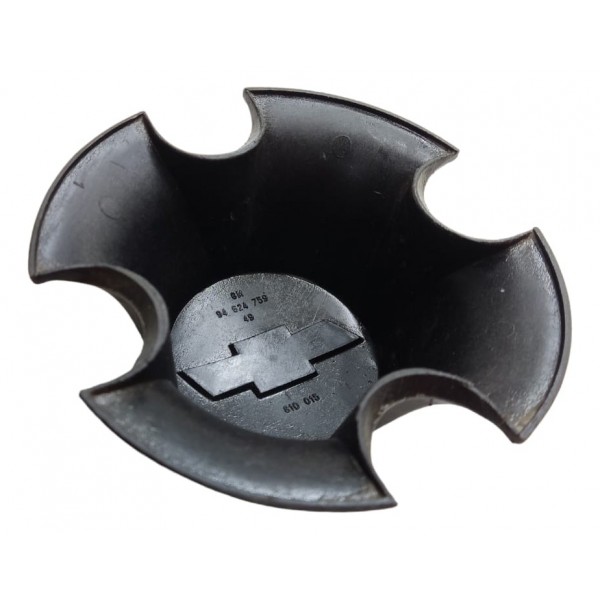Calota Central Miolo Roda Kadett Monza Chevy 1984 1985 1986 Preto